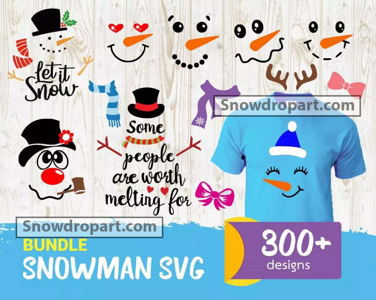 300 Snowman Svg Bundle Snowman Svg Snowman Face Svg Christmas Svg