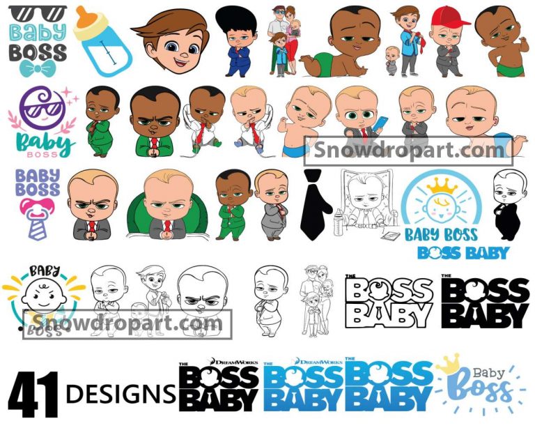 41 Boss Baby Svg Bundle Boss Baby Logo Svg