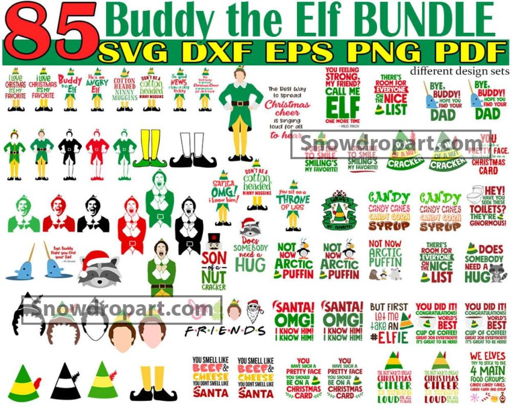 Buddy The Elf Svg Bundle Christmas Svg Xmas Svg Elf Svg