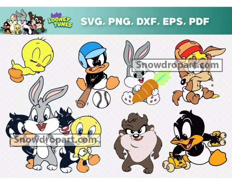 Looney Tunes Svg Bundle Looney Tunes Svg Baby Toons Svg