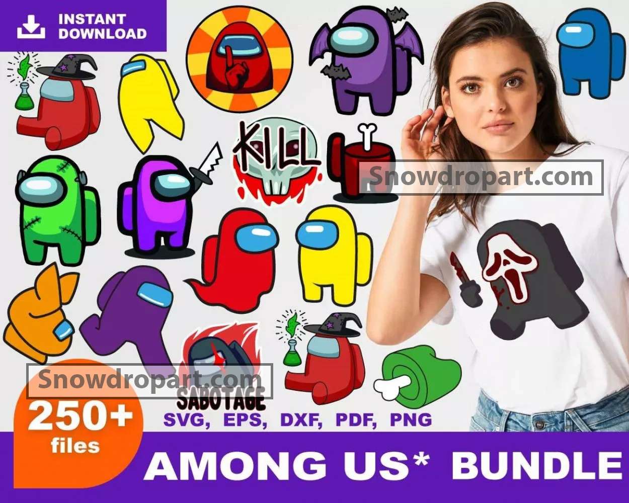 150 Among Us Svg Bundle, Among Us Svg, Impostor Svg, Imposter Svg 