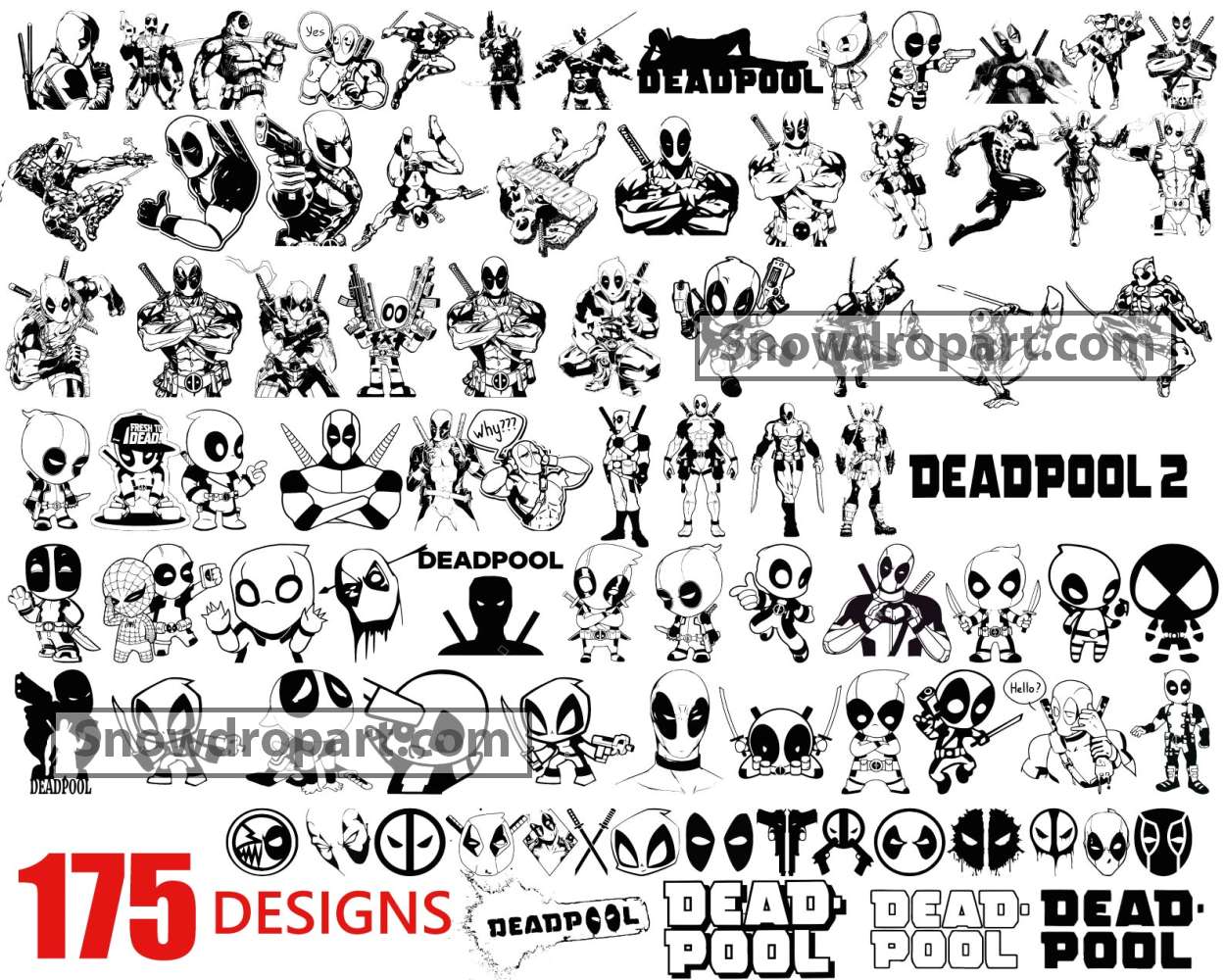 175 Deadpool Svg Bundle, Marvel Svg, Avengers Svg, Deapool Logo Svg ...