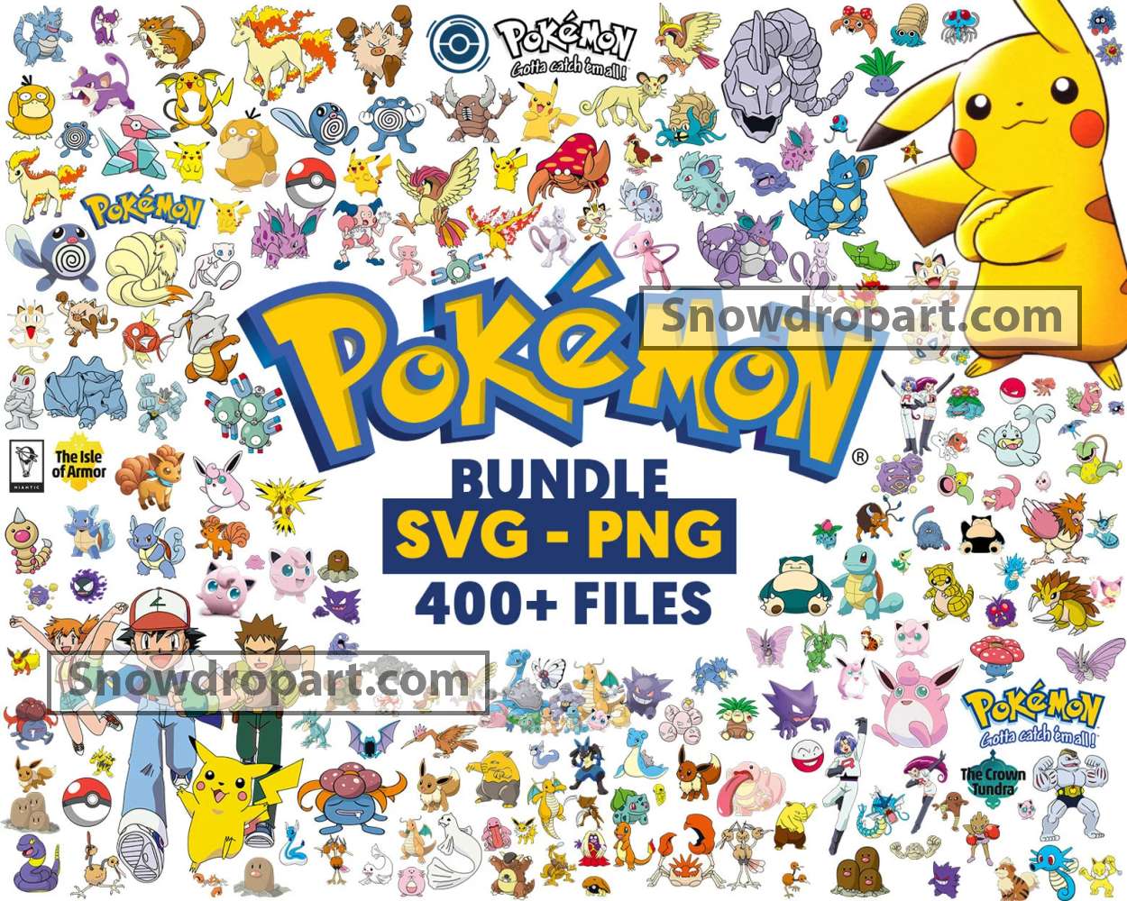 400 Pokemon Svg Bundle Pokemon Svg Pokemon Characters Satoshi Svg