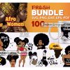 100 Afro Woman Svg Bundle, Black Woman Svg