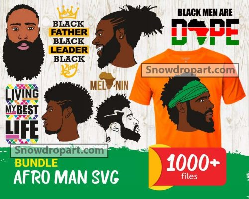 1000 Afro Man Svg Bundle