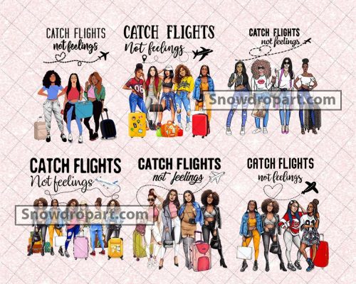 6 Catch Flights Png Bundle, Catch Flights, Black Queen Png