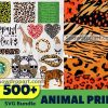 500 Animal Print Svg Bundle, Wild Animal Svg, Animal Print Svg