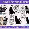 90 Funny Cat Svg Bundle, Cat Svg, Cat Mom Svg, Funny Cat Svg