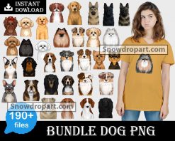190 Dog Png Bundle, Dog Clipart, Puppy Png, Dog Sublimation
