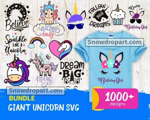 1000 Unicorn Svg Bundle, Unicorn Svg, Unicorn Girl Svg