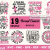 19 Breast Cancer Awareness Svg Bundle, Breast Cancer Svg