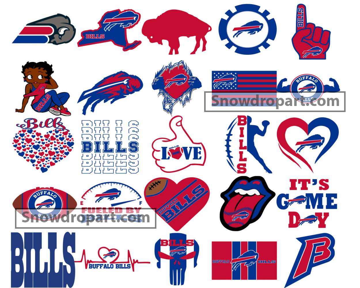 50 Buffalo Bills Svg Bundle American Football Svg Nfl Svg 