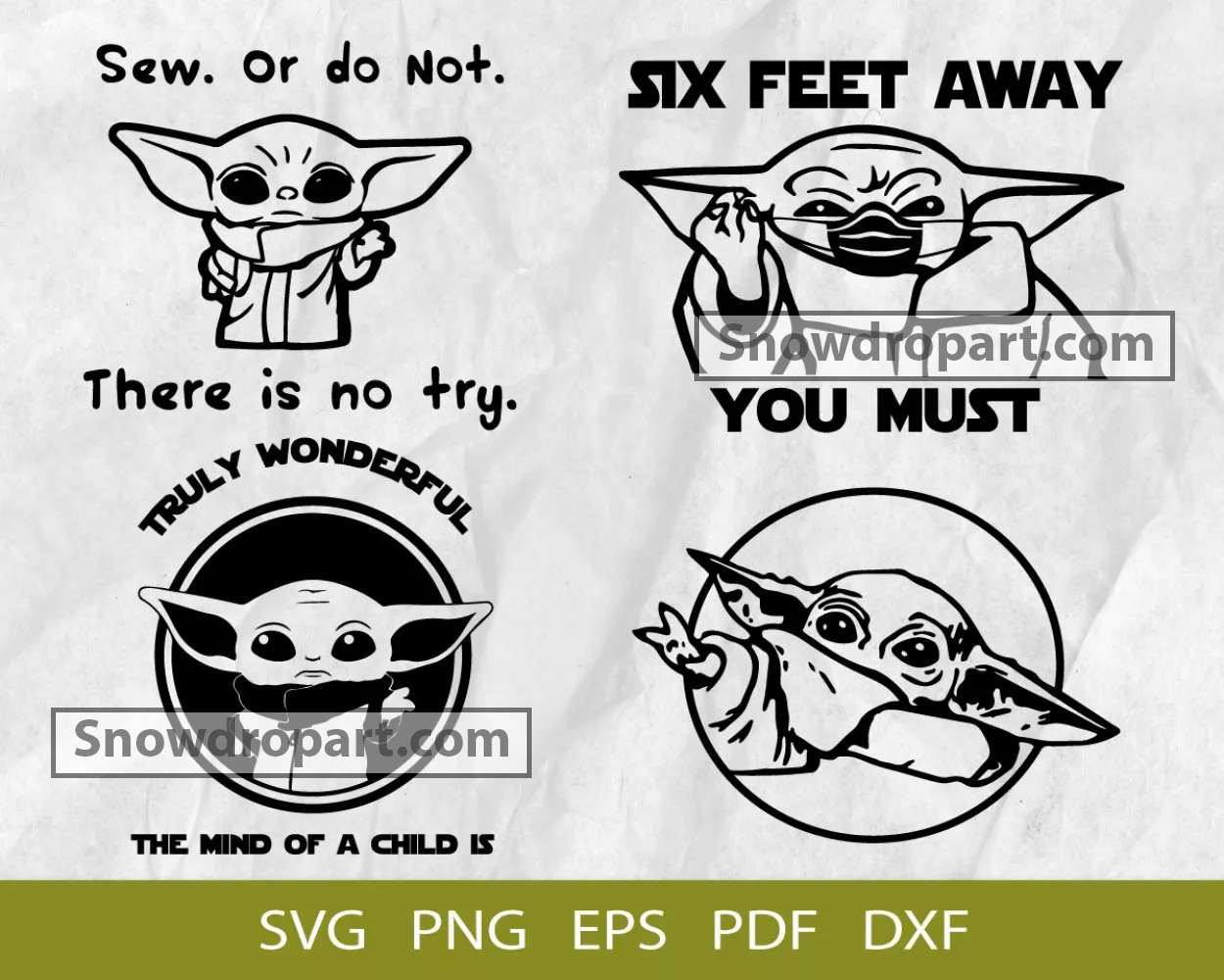 Baby Yoda Svg Bundle