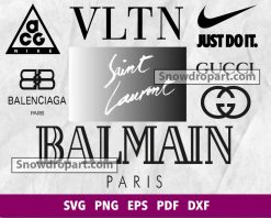 Fashion Brand Street Sign Svg Cricut File Silhouette, Png, Prada, Fendi,  Versace, Balenciaga, Burberry, D&G, svg cut file 