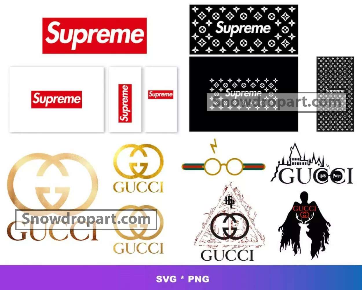 Supreme LV Svg, Supreme Wrap Svg, LV Logo Wrap Svg, Starbuck