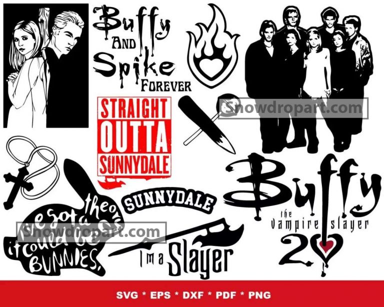 1000 Buffy The Vampire Slayer Svg Bundle, Sunnydale Svg, Buffy ...