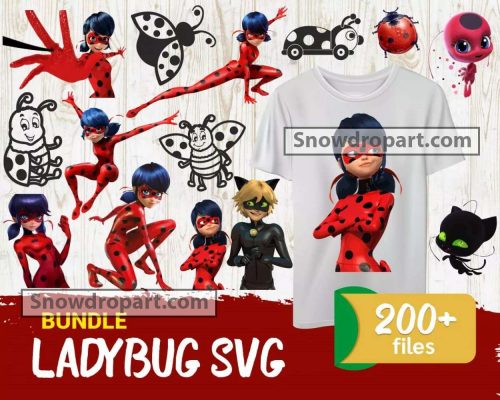 FREE 200 Ladybug Svg Bundle, Ladybug Svg, Ladybug Characters
