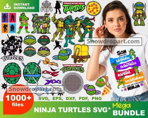 1000 Ninja Turtles Svg Bundle, Ninja Svg, Ninja Turtles Svg