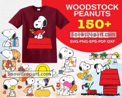 150 Woodstock Peanuts Svg Bundle, Snoopy Svg, Peanuts Svg