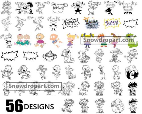 56 Rugrats Svg Bundle, Rugrats Svg, Rugrats Cricut