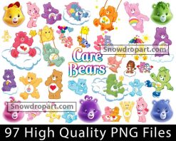 97 Care Bears Png Bundle, Care Bears Clipart, Care Bears Png