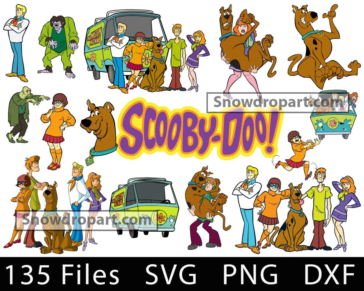 Scooby Doo Characters Archives - Snowdrop Art - High quality and Free ...
