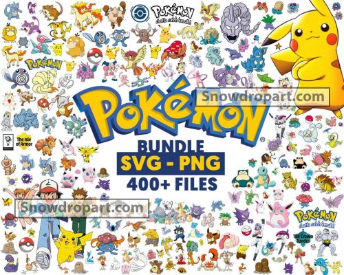 400 Pokemon Svg Bundle, Pokemon Svg, Satoshi Svg