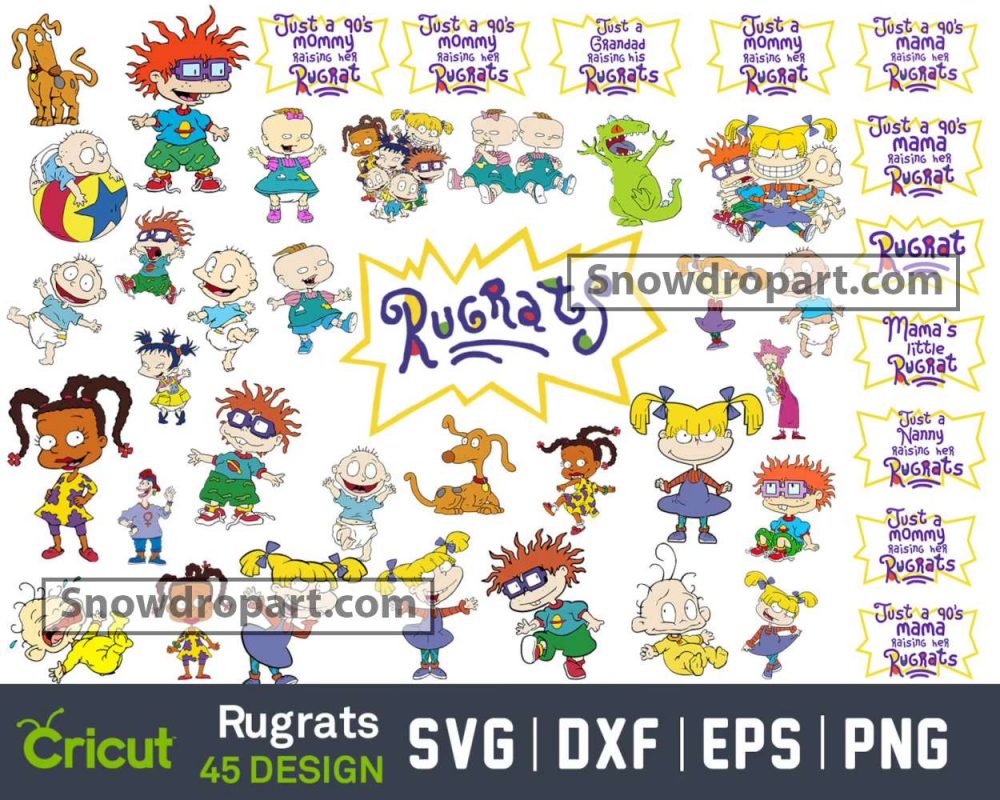 45 Rugrats Svg Bundle, Rugrats Svg, Rugrats Cricut, Rugrats Dxf ...