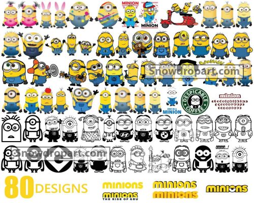 80 Minions Svg Bundle, Minions Svg, Despicable Me Svg