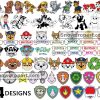 64 Paw Patrol Svg Bundle, Paw Patrol Svg, Paw Patrol Clipart