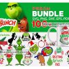 100 Grinch Svg Bundle, Grinch Svg, Christmas Svg, Grinch Face Svg