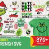 370 Grinch Svg Bundle, Grinch Svg, Christmas Svg, Grinch Face Svg