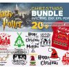 20 Christmas Harry Potter Svg Bundle, Harry Potter Svg, Happy Christmas Svg