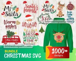1000 Christmas Svg Bundle, Christmas Svg, Santa Svg