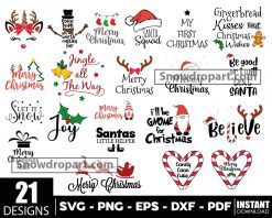 21 Christmas Svg Bundle, Christmas Svg, Christmas Vector