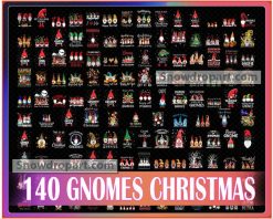 140 Gnomes Christmas Png Bundle, Christmas Png, Sublimation