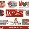 12 Christmas Gnome Sublimation Png Bundle, Christmas Png