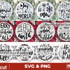 12 Christmas Baubles Svg Bundle, Christmas Ball Svg