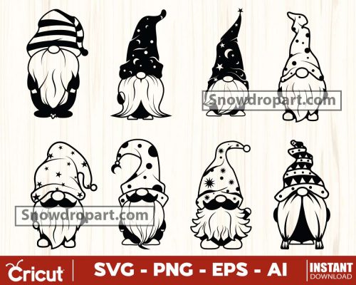 FREE 8 Christmas Gnomes Svg Bundle, Christmas Holidays Svg