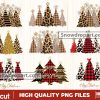 9 Christmas Tree Png Bundle, Christmas Png, Christmas Clipart