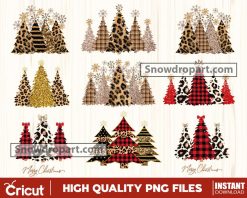 9 Christmas Tree Png Bundle, Christmas Png, Christmas Clipart