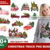 30 Christmas Truck Png Bundle, Christmas Png, Christmas Clipart