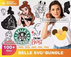 100 Belle Princess Svg Bundle, Belle Svg, Disney Princess Svg