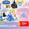 100 Cinderella Svg Bundle, Princess Svg, Disney Svg