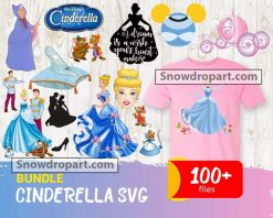 100 Cinderella Svg Bundle, Princess Svg, Disney Svg
