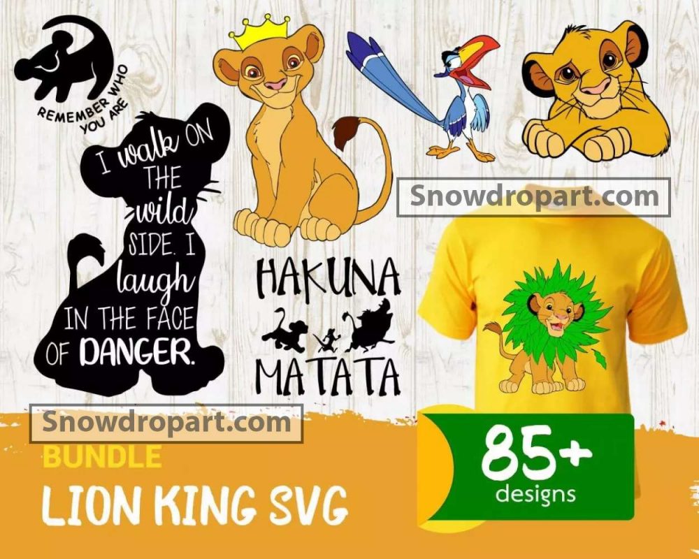 85 Lion King Svg Bundle, Lion King Svg, Lion King Characters Svg, Simba ...