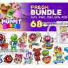 68 Muppet Babies Svg Bundle, Muppet Babies Cricut, Silhouette