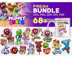 68 Muppet Babies Svg Bundle, Muppet Babies Cricut, Silhouette