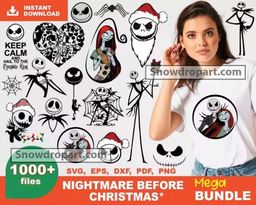 1000 Nightmare Before Christmas Svg Bundle, Nightmare Svg