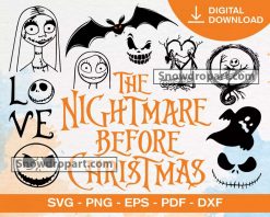 300 Nightmare Before Christmas Svg Bundle, Jack Skellington Svg